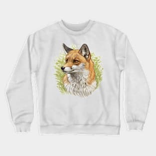 Fox in the grass Crewneck Sweatshirt